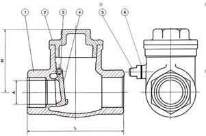 内螺纹止回阀