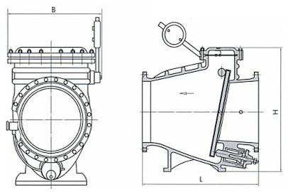 hh44x止回阀结构图