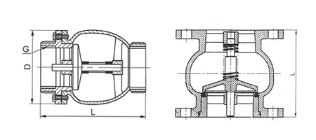 消声止回阀结构图