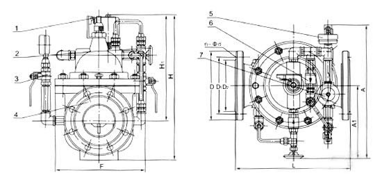 水泵控制阀结构图