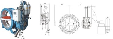蓄能式液控缓闭止回蝶阀结构图