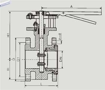 D43H手动硬密封蝶阀