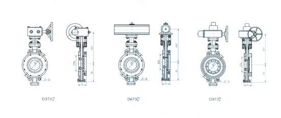 D973H/F电动对夹式硬密封蝶阀