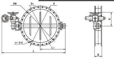  d941w电动通风蝶阀结构图